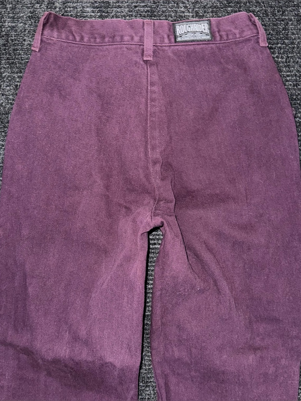 Vintage Roughrider Western Jeans High Rise Embellished Cut Out Purple Black 24" - Picture 4 of 14